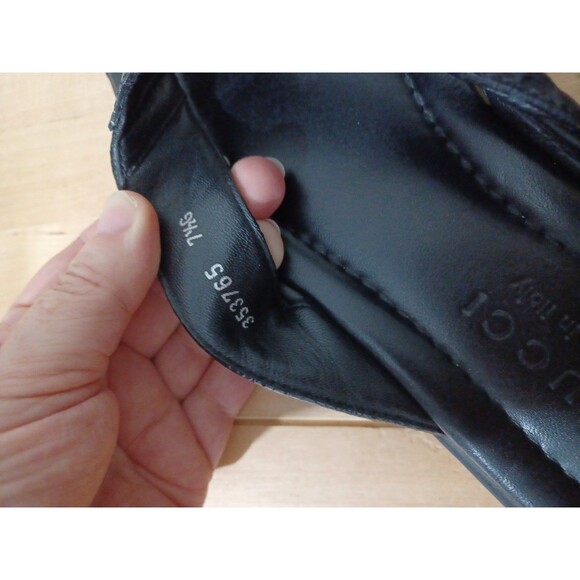 Lot Of 2 Gucci GG Black Red Leather Thong Men Sandal Slide US7.5 EU40 GUCCI/UK7G main image 6